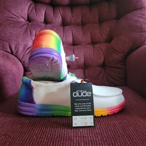 Hey Dude womans size 8 "pride month"